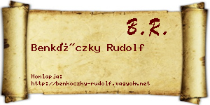 Benkóczky Rudolf névjegykártya